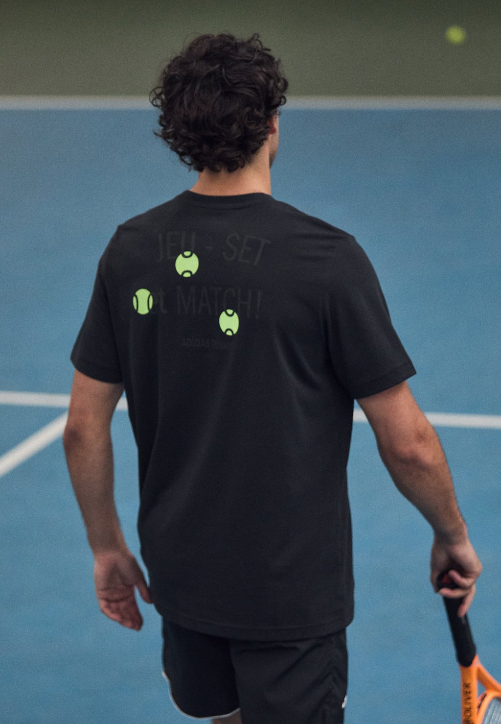 

Футболка с принтом TENNIS GRAPHIC TEE Adidas Performance, черный