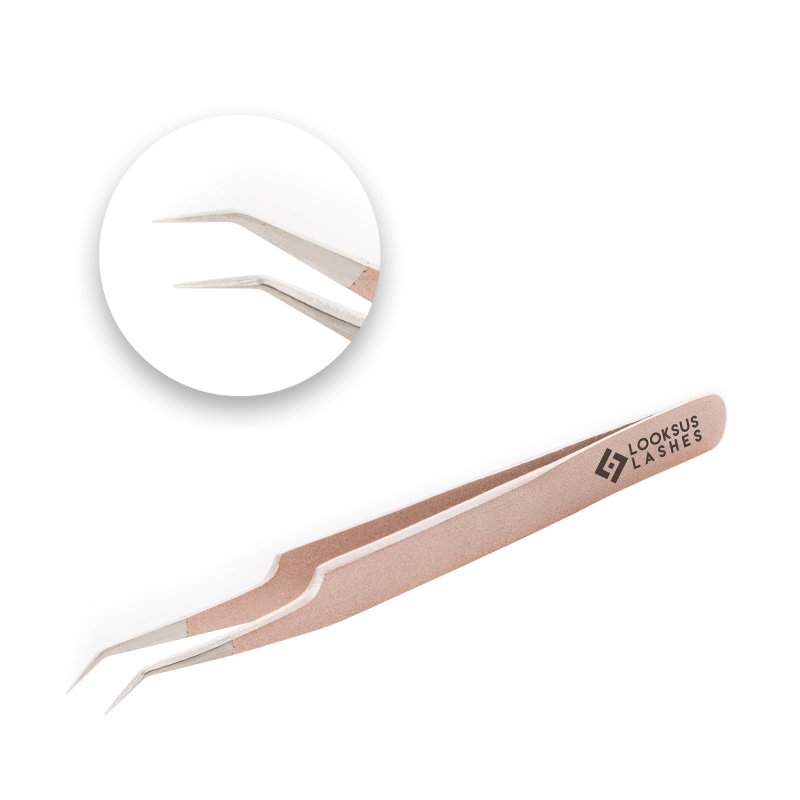 

Пинцет для ресниц из розового золота - 3 Looksus Lashes