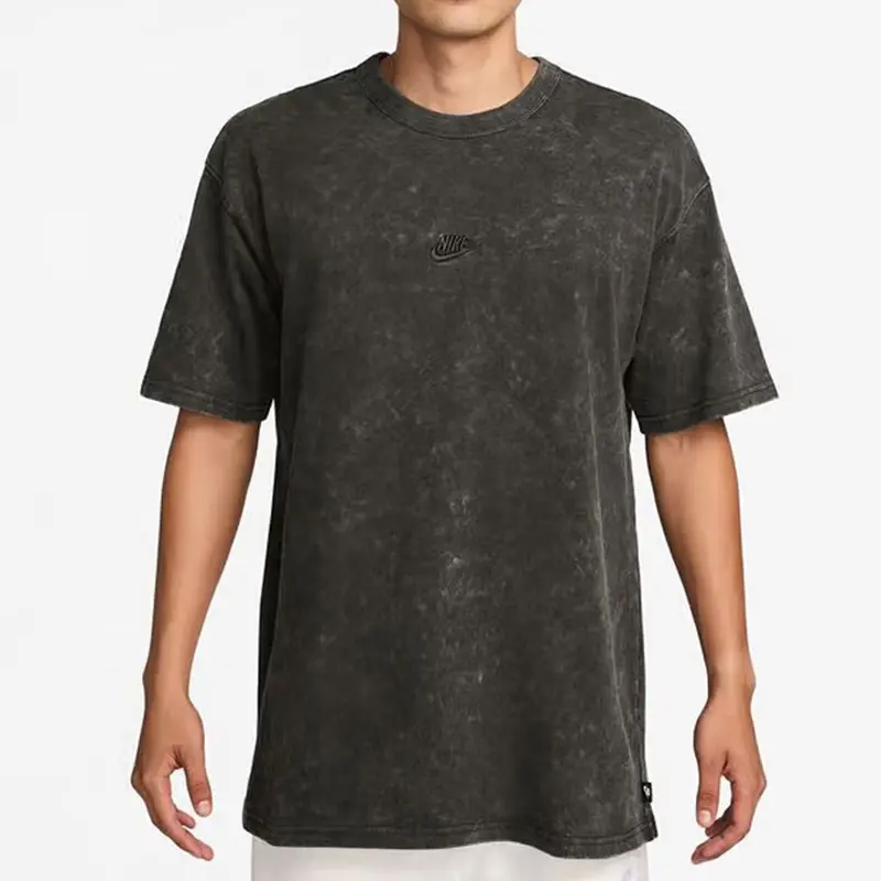 Nike Футболка Sportswear SS25 мужская серо-зеленая — фото 4