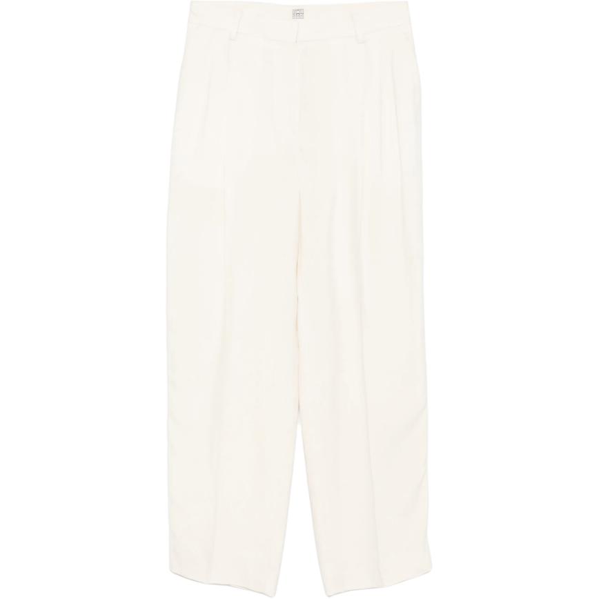 

Брюки с двойной складкой TOTEME, светло-бежевый