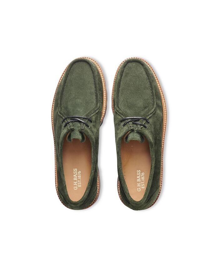Мужские лоферы GHBASS Wallace Moc, сшитые вручную GH Bass, зеленый — фото 4
