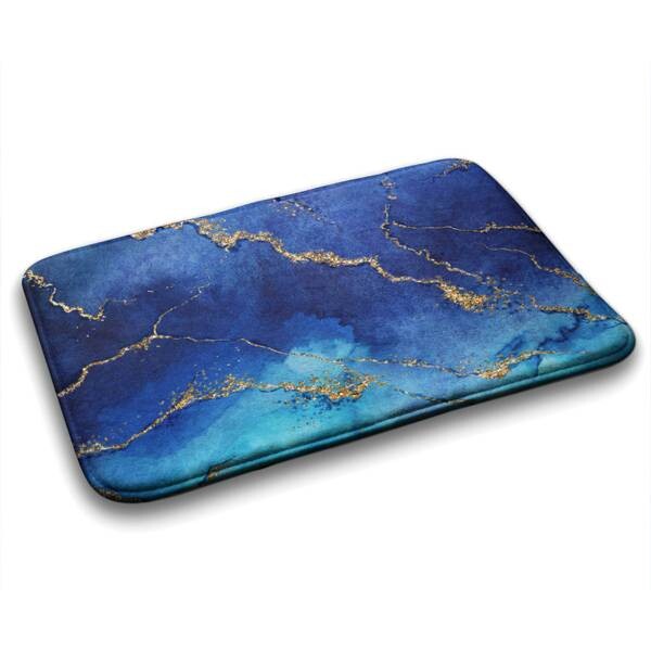 

Коврик для ванной Tulup Blauer Marmor, 75x1x75 см, синий