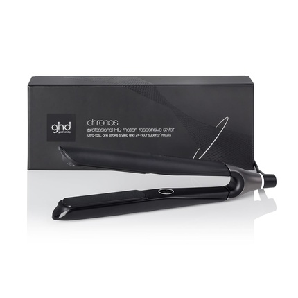 

Ghd Chronos Black — наш самый передовой выпрямитель для волос. Высокая скорость отклика. В 2 раза более высокая скорость. Оптимальная температура укладки — 185ºC.