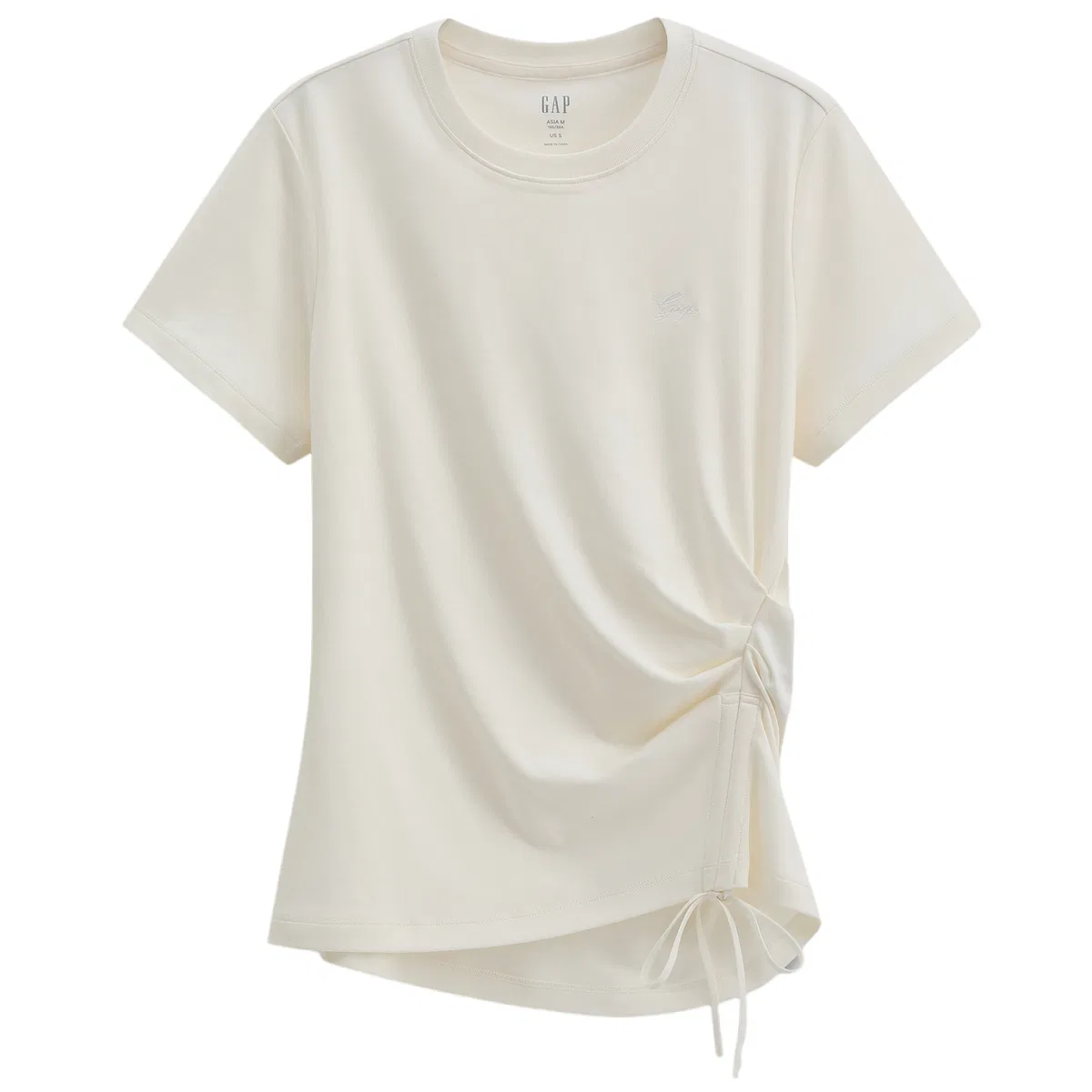 Футболка женская с круглым вырезом GAP Ivory White
