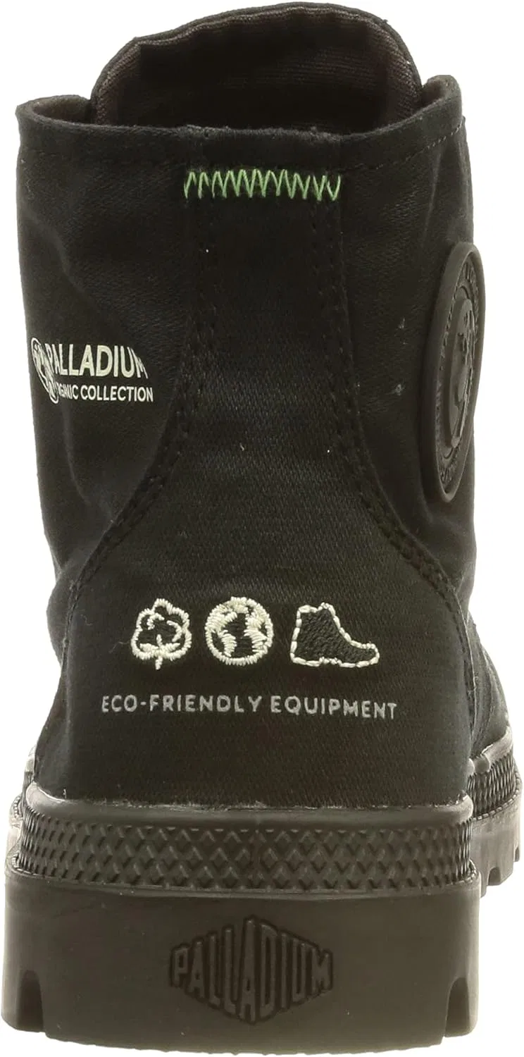 Кроссовки-ботинки Palladium Unisex Pampa Hi Organic II, Black — фото 3