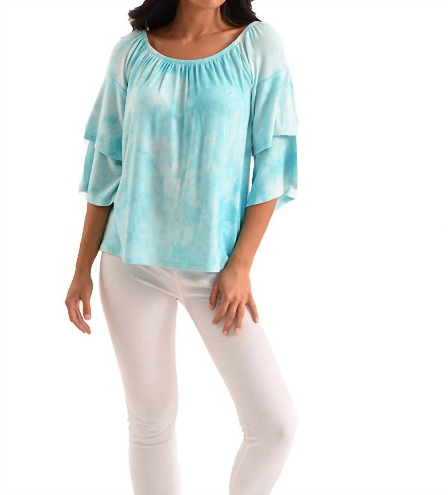 

Синий топ Hailey Tie Dye Kashmira french kyss