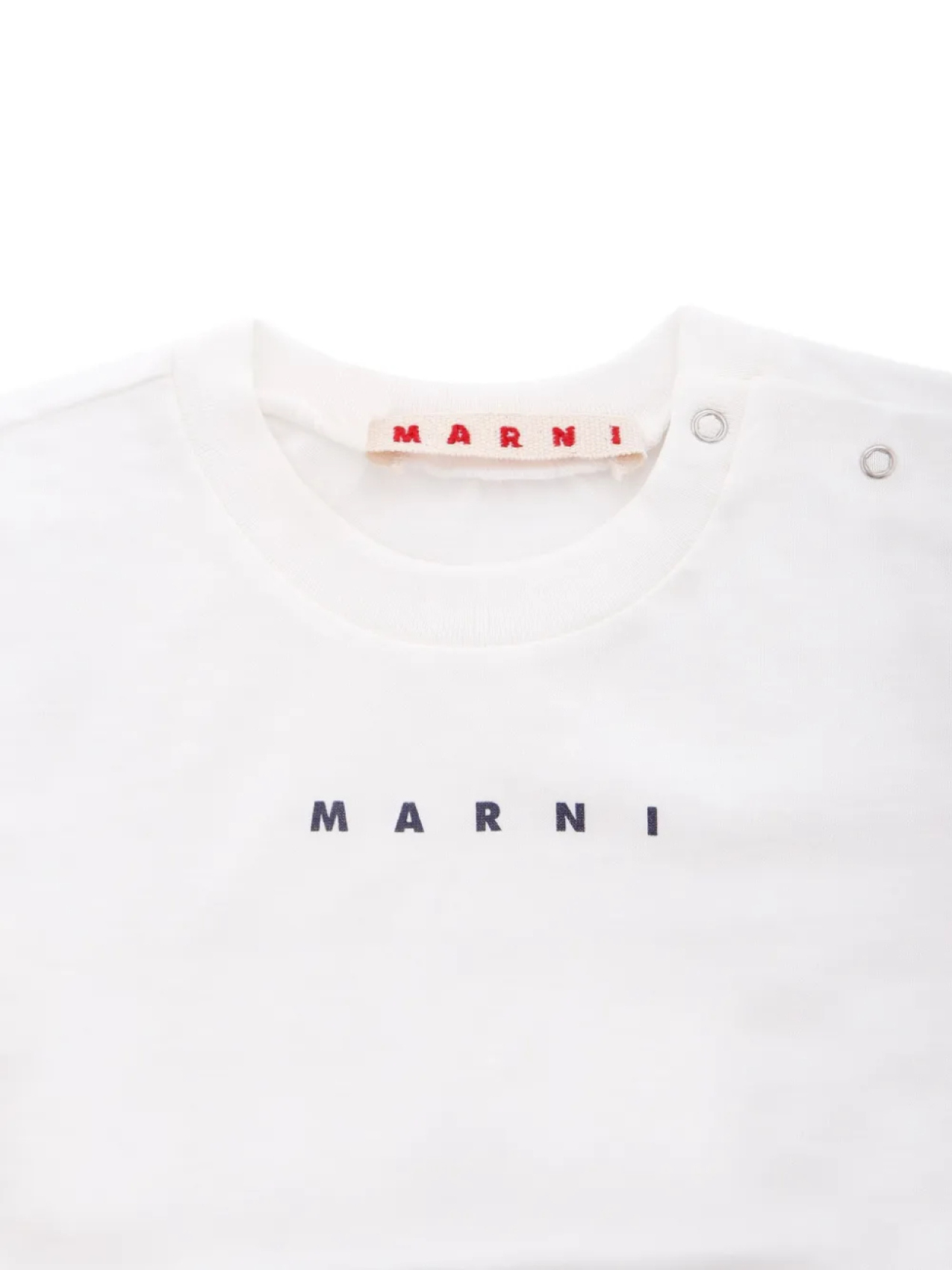 Футболка с длинными рукавами и логотипом Marni Kids, белый — фото 3