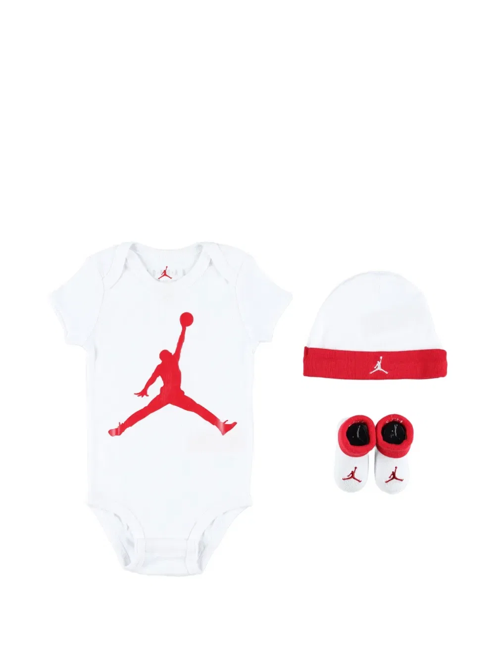 Комплект детского комбинезона с логотипом (три штуки) Jordan Kids, белый