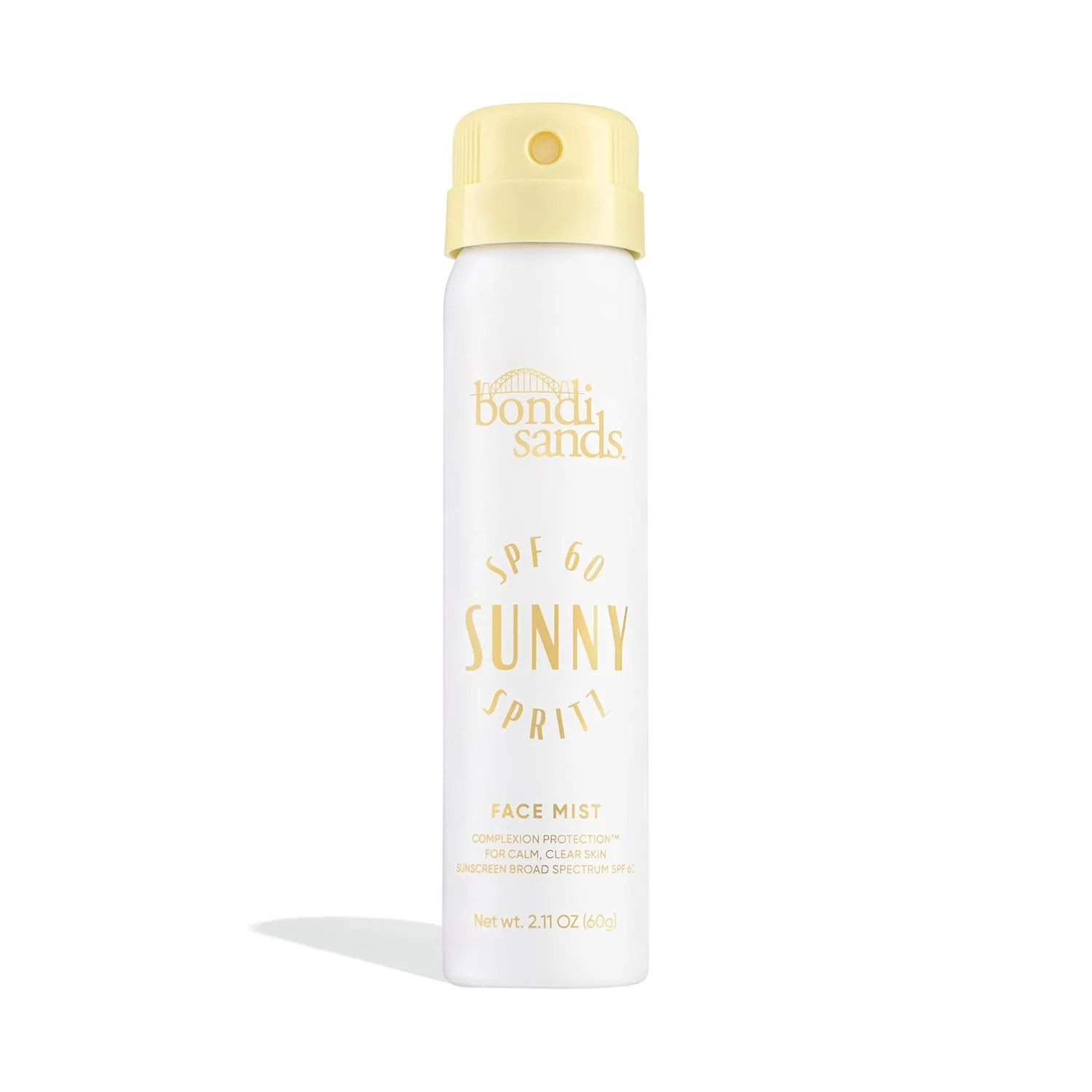 Спрей для лица Bondi Sands Sunny Spritz SPF 60, питательный и увлажняющий солнцезащитный крем широкого спектра действия, без масел, одобрен дерматологами, водостойкий, 2,11 унции.