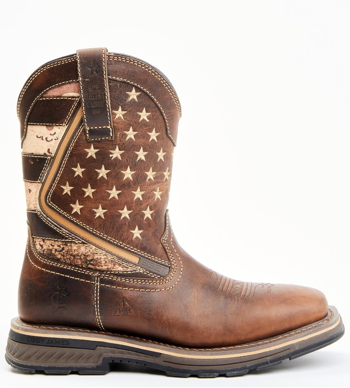 Мужские ботинки Cody James 10 Ase7 Disruptor Western с мягким носком - Bcj00spw1960, коричневый — фото 2