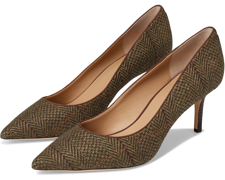 

Туфли Lauren Ralph Lauren Lanette Herringbone Tweed Pumps, цвет Olv Herringbone/Dark Mahogany