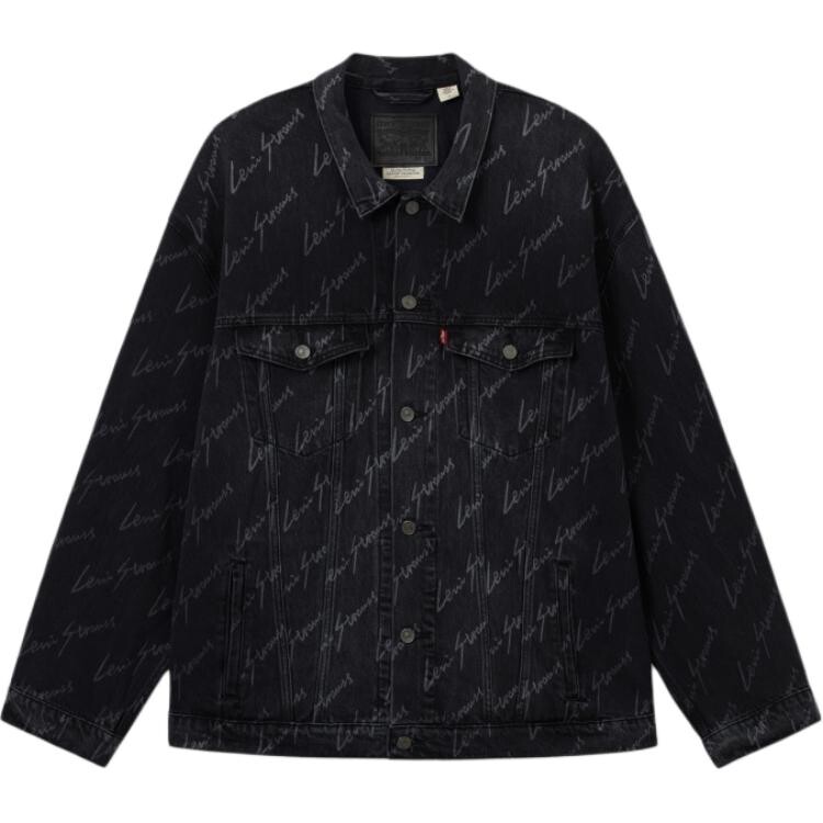 

Джинсовая куртка мужская черный Levis