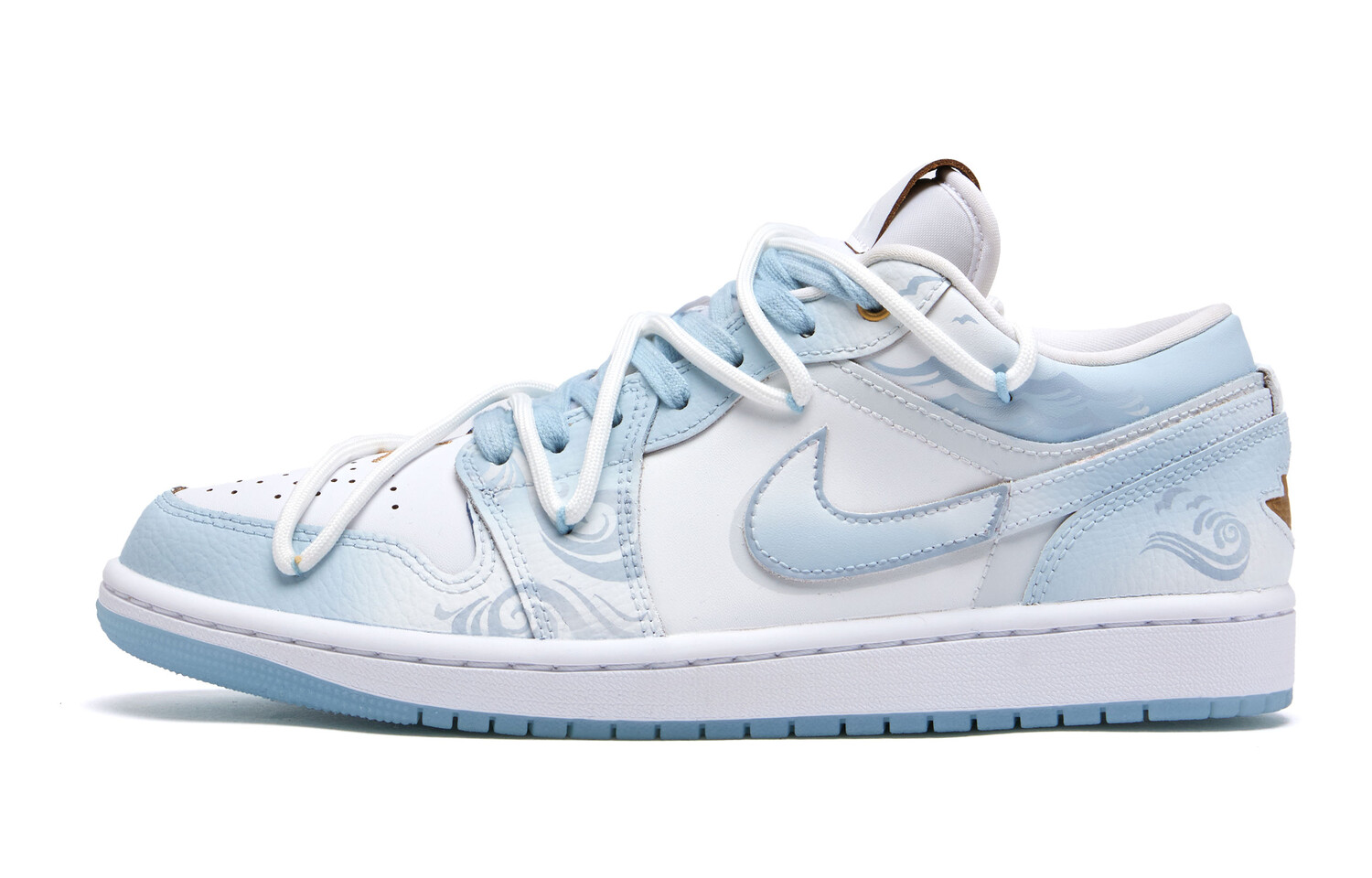 

Кроссовки Air Jordan 1 Vintage Basketball Shoes Men Low-top Blue, белый