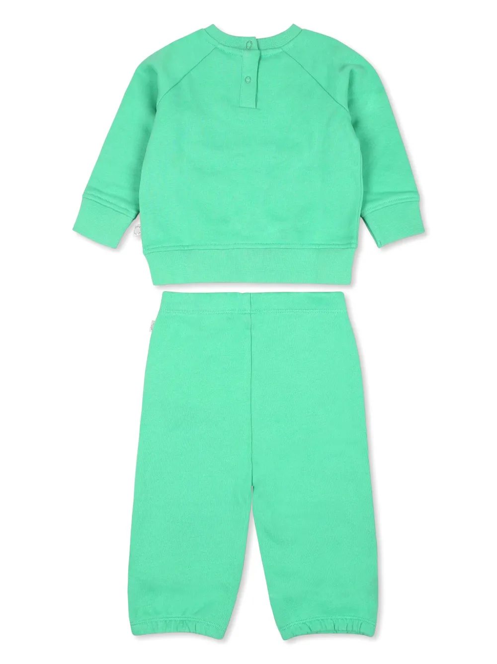 Спортивный костюм с графичным принтом Stella McCartney Kids, зеленый — фото 2