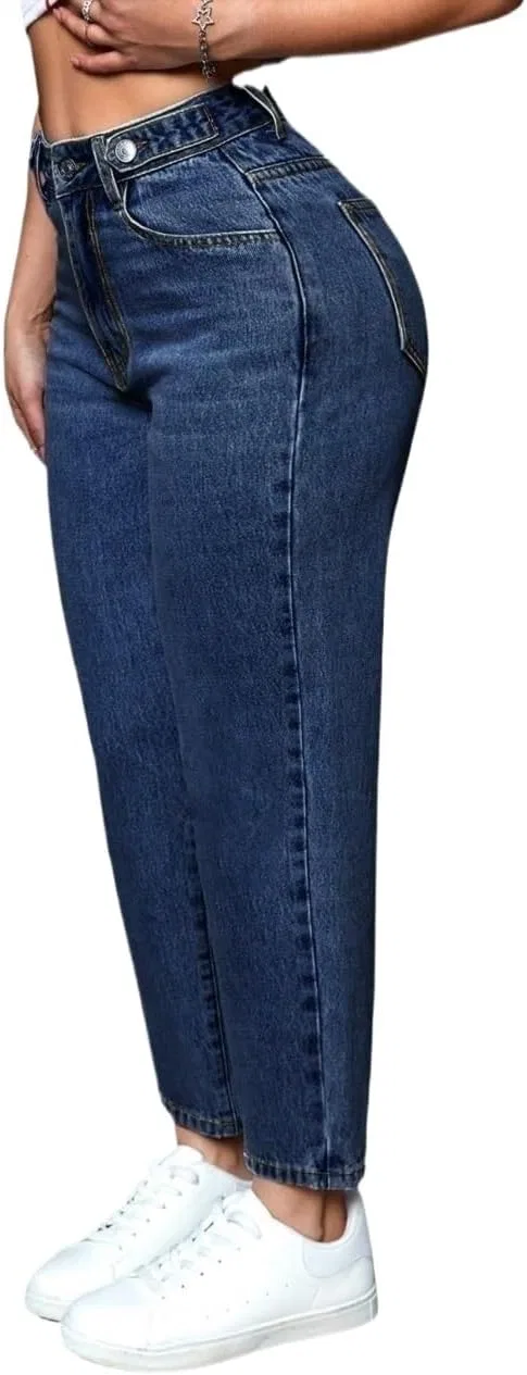Джинсы мешковатые, темная стирка, Denim