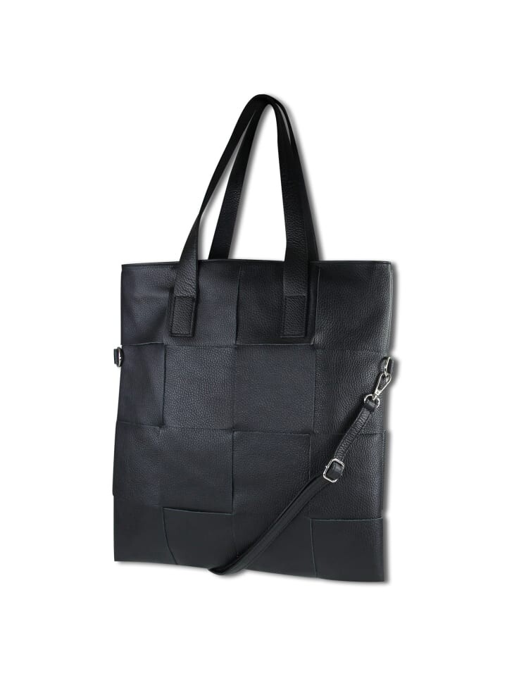 

Наплечная сумка Toscanto Umhängetasche, Schultertasche Leder schwarz ca. 37cm