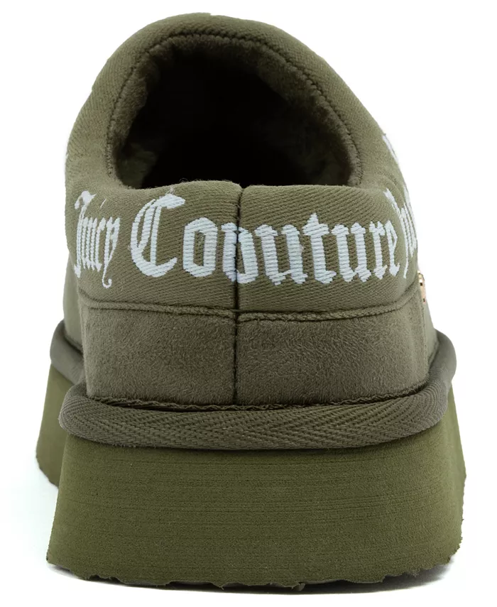 Женские тапочки Oney с закрытым носком Juicy Couture, зеленый — фото 3