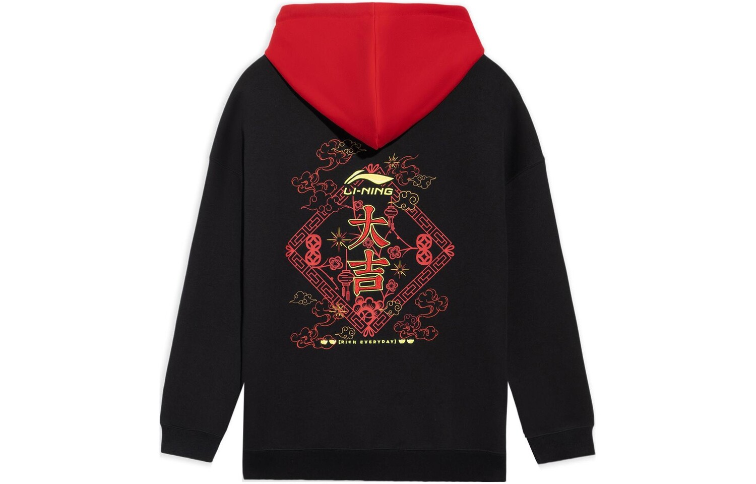 

Толстовка Sports Life Collection унисекс, черная Lining, черный