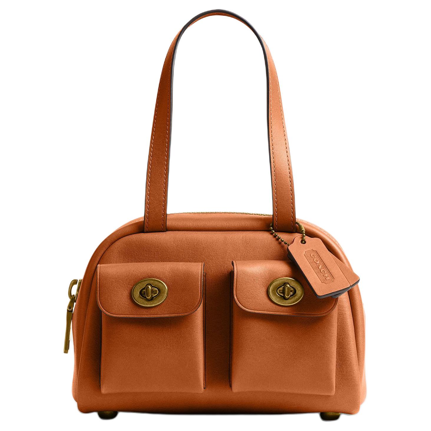 

COACH Оригинальная женская сумка через плечо из натуральной кожи небольшого размера
