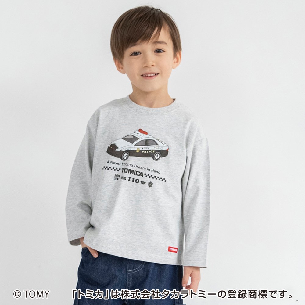 Футболка с длинными рукавами с принтом TOMICA/Tomica* Branshes, Heather Gray