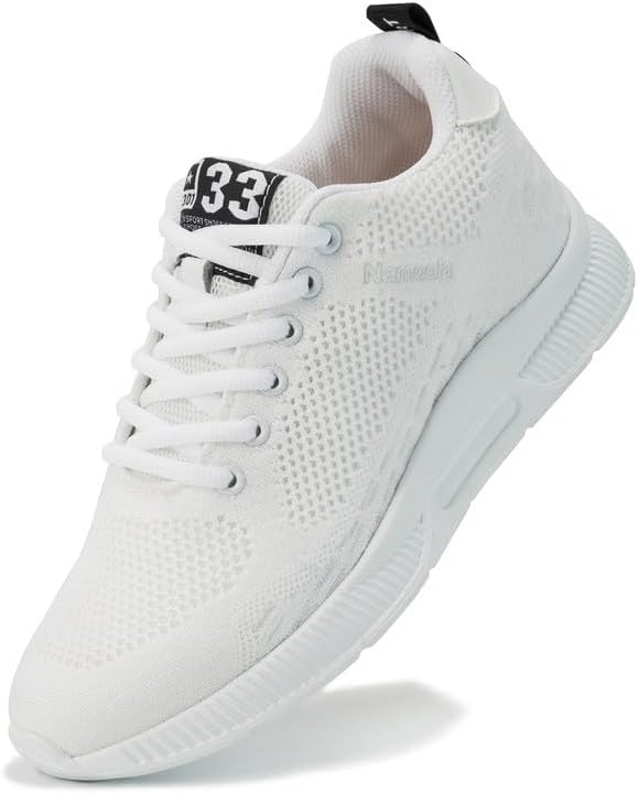 

Мужские невидимые кроссовки с увеличением роста Легкие спортивные обувь Нескользящие кроссовки с повышением роста на 6 см Namoola, белый