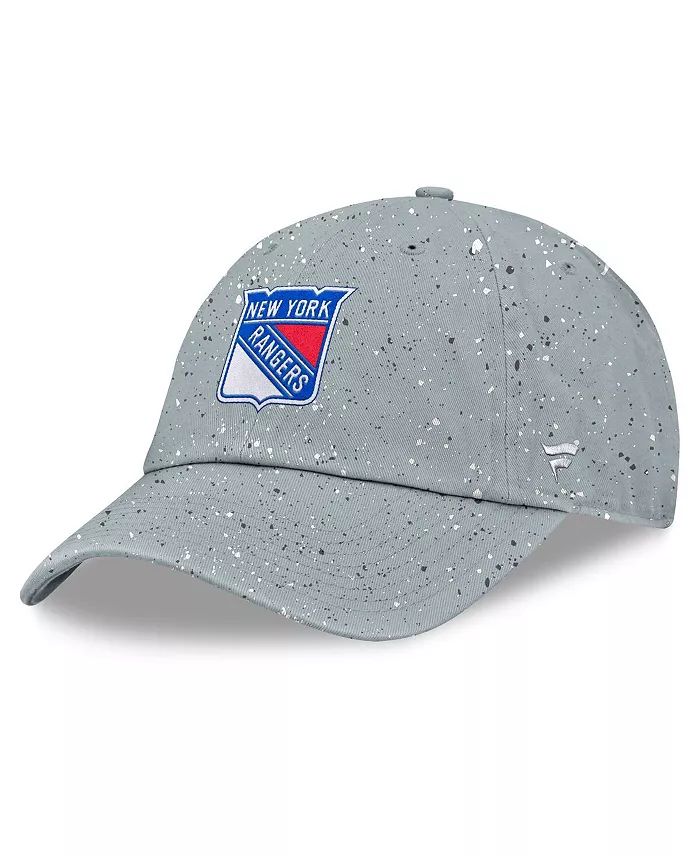 

Женская серая регулируемая шапка New York Rangers Heritage Snow Day Speckle Fanatics