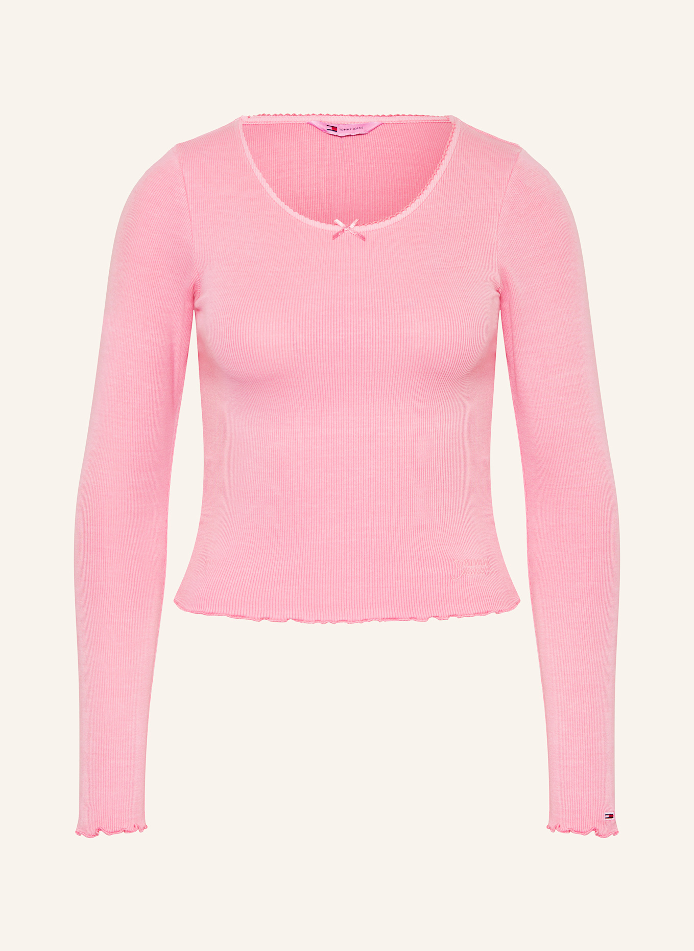 

Рубашка с длинными рукавами Tommy Jeans, розовый
