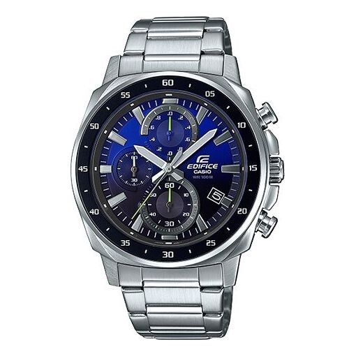 

Часы Men's CASIO EDIFICE Series Minimalistic Stainless Steel Strap waterproof Watch Business Mens Blue Analog, синий