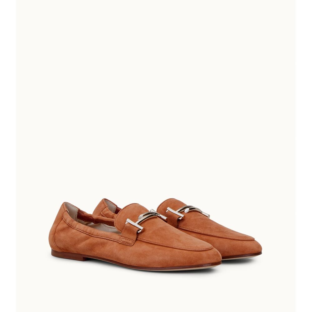 

Лоферы из Замши TOD's, оранжевый
