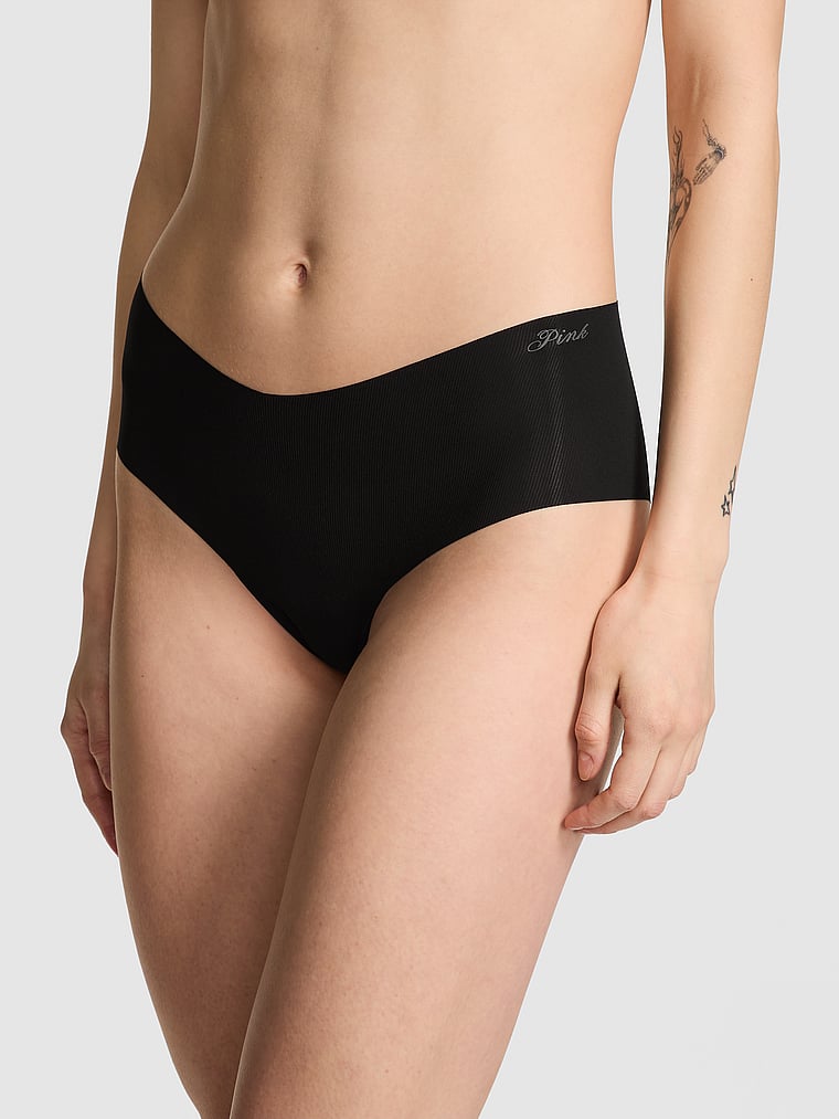 

Непоказные нахальные трусики Pink, rib pure black