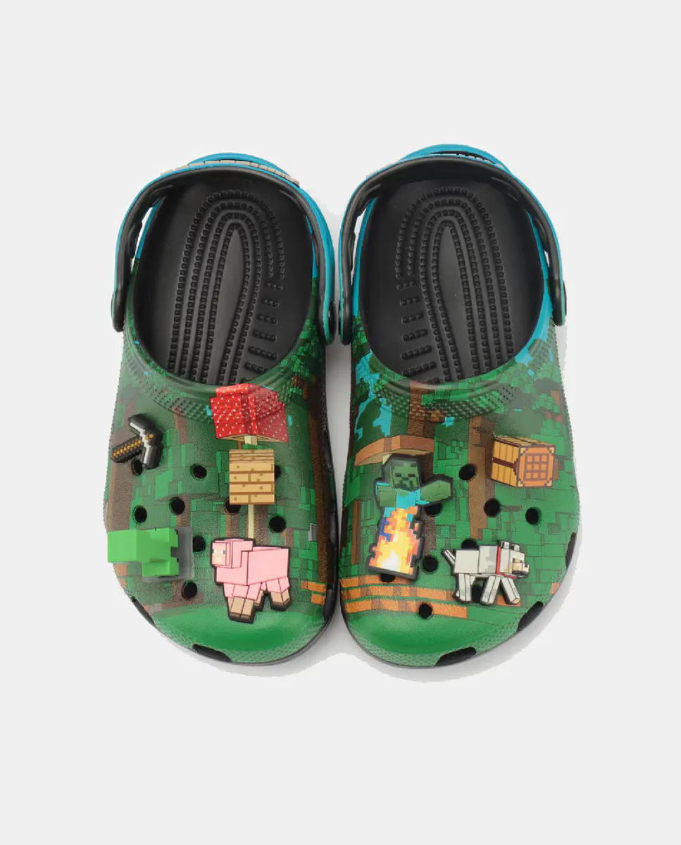 

Minecraft Classics Clog Crocs Детские сабо, зеленый