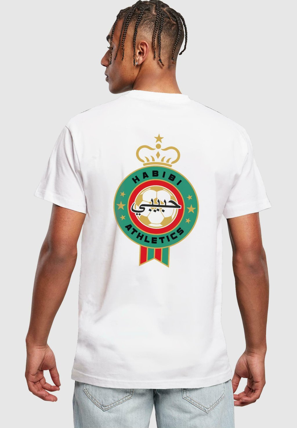 

Футболка с принтом Habibi Crest Mister Tee, белый