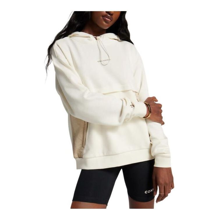 

Худи (WMNS) Converse Wordmark Hoodie 'Egret', бежевый