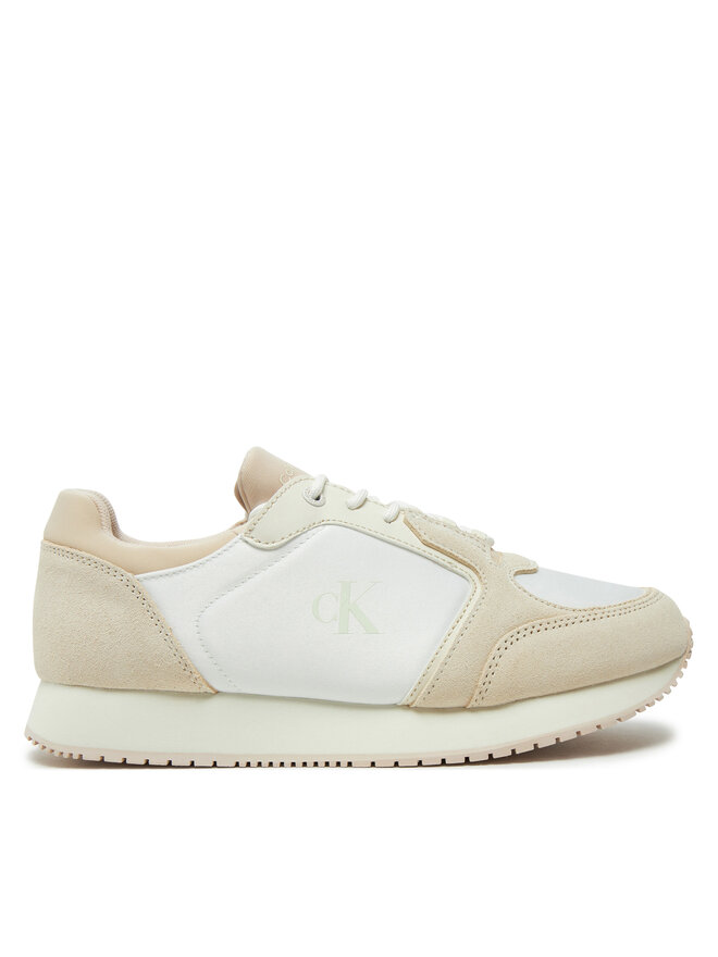 Кроссовки Runner Laceup Low Mg Media YW0YW01644 Calvin Klein Jeans, экрю