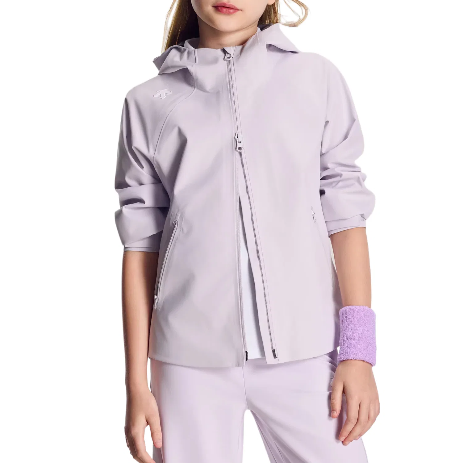 Детская куртка с капюшоном Moderate DESCENTE, Purple