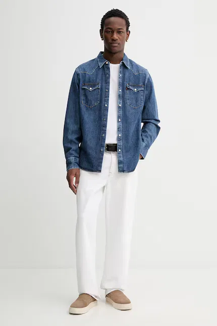 Рубашка джинсовая Barstow Western Standard Levi's, синий — фото 2
