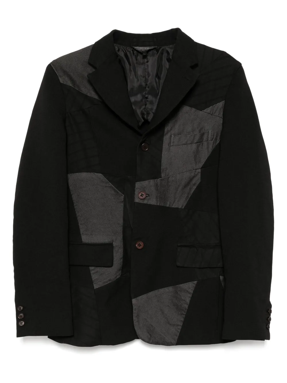 

Пиджак в технике пэчворк Black Comme Des Garçons, черный