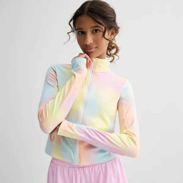 

Куртка с застежкой-молнией спереди для девочек 4-20 лет Tek Gear, цвет multi dye