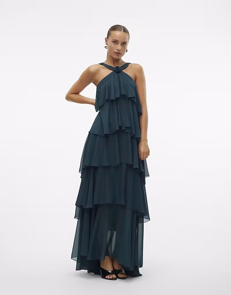 

Платье Vero Moda Party в бальзамово-зеленом цвете