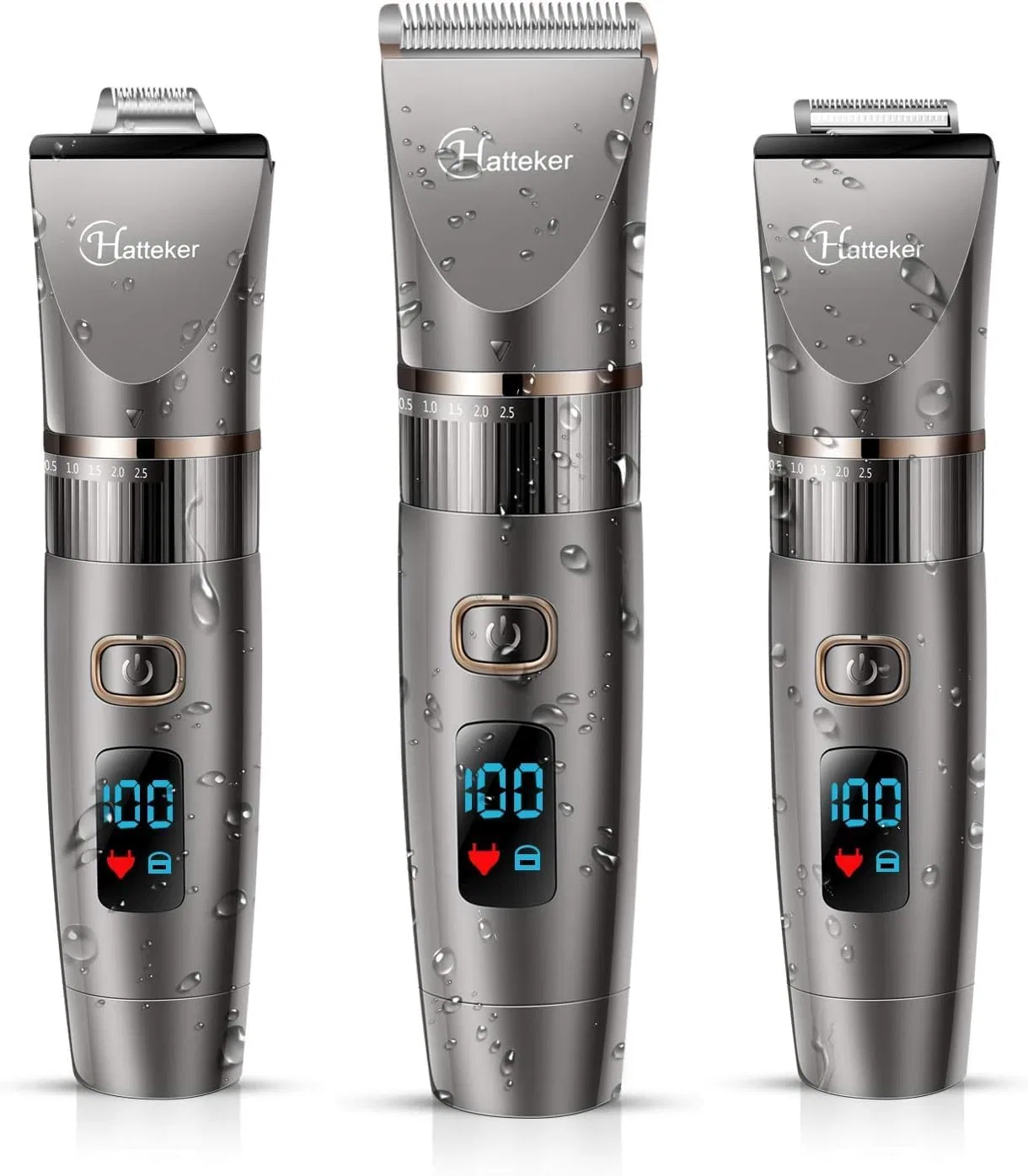 Мужской триммер Hatteker Professional 3 в 1 для волос и бороды Hatteker — фото 2
