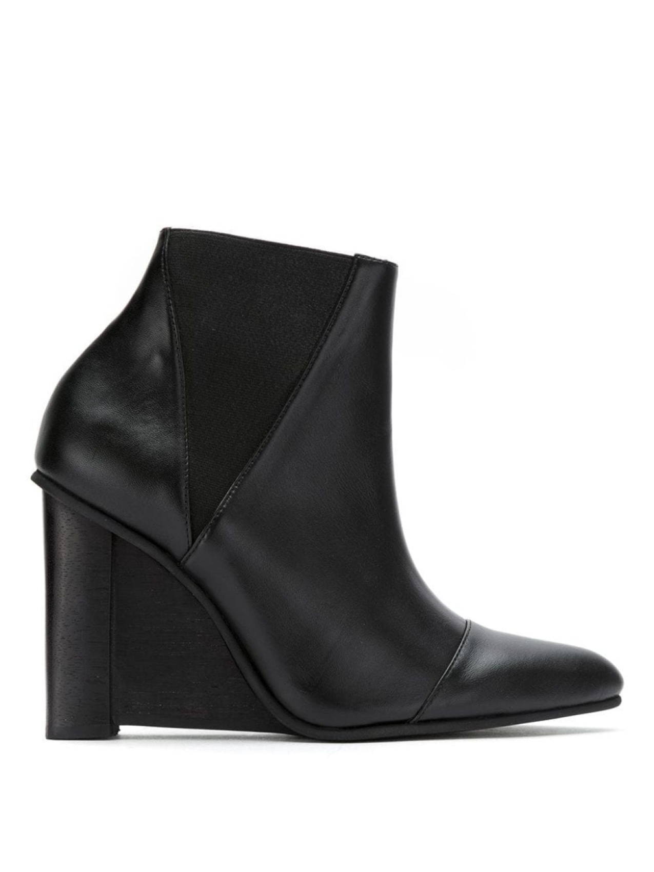 

Studio Chofakian leather wedge boots, черный