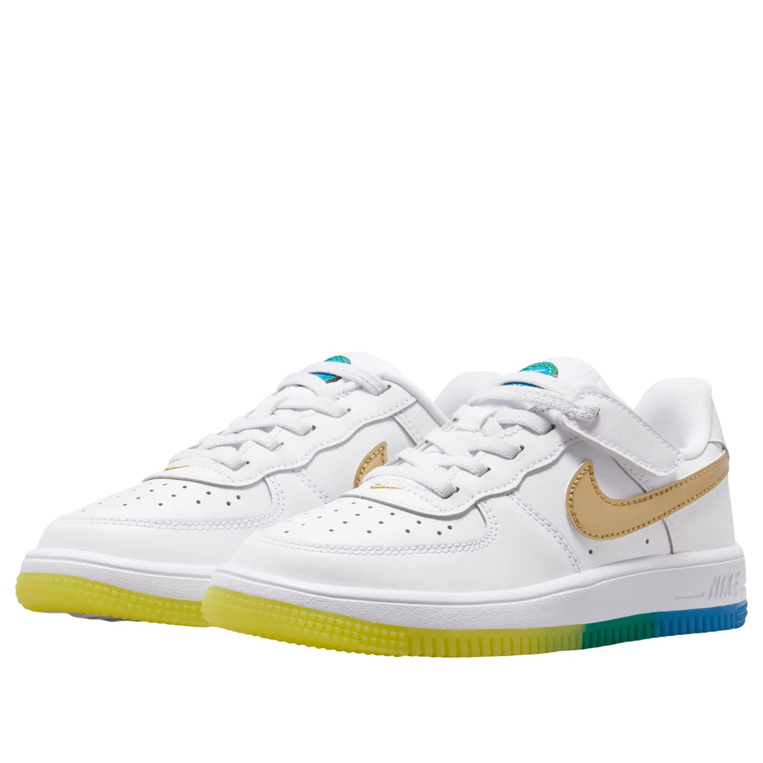 Кроссовки (PS) Nike Force 1 Low EasyOn 'White Soar Sonic Yellow' — фото 4