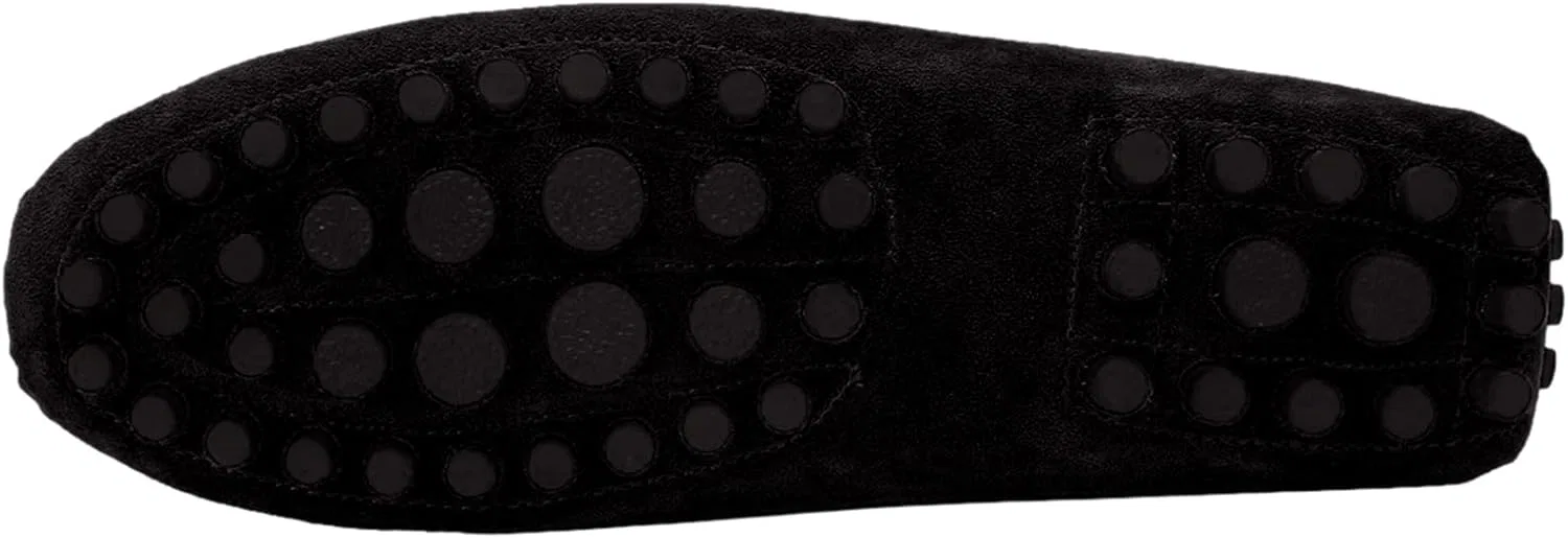 Лоферы мужские из замши, ANUFER, Black-plush Lined — фото 4