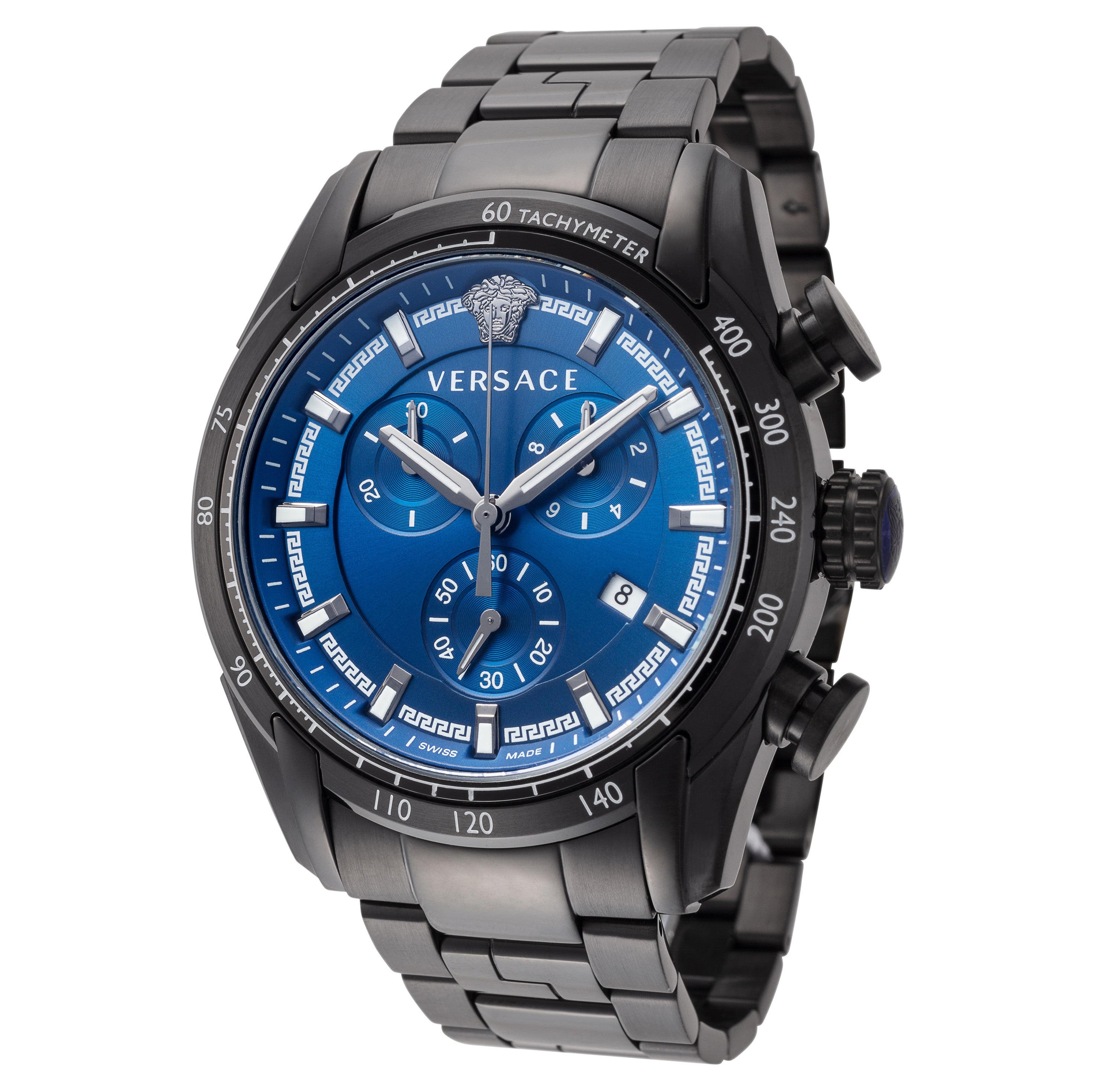 

Мужские кварцевые часы Versace V-Ray 44 мм, черный