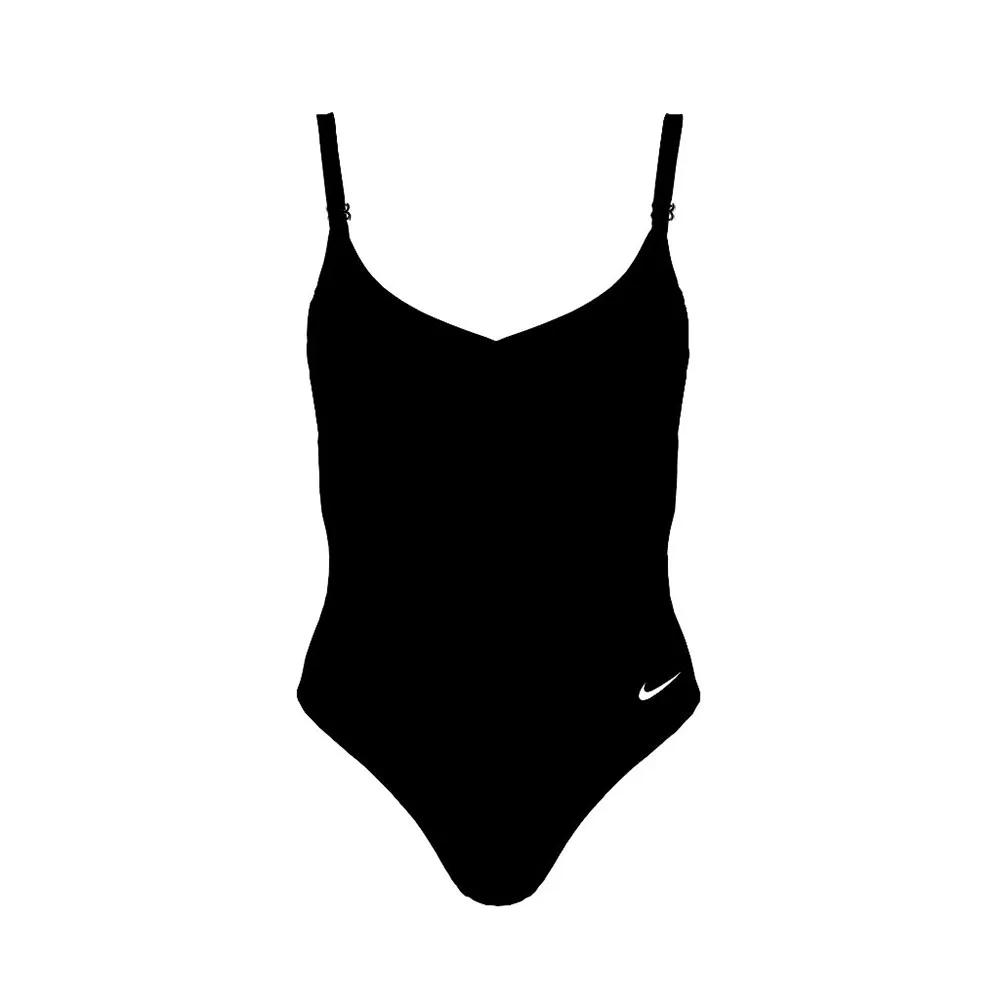 Купальник Nike Essential V-Neck, черный — фото 3