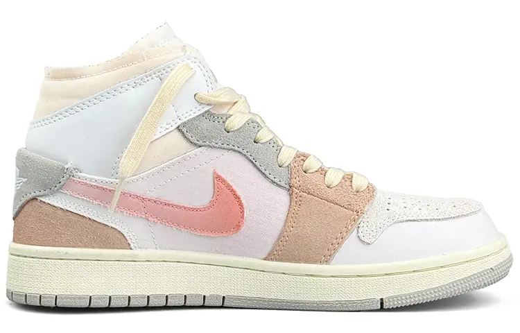 

Кроссовки Air Jordan 1 Vintage Basketball Shoes Men Mid-Top White