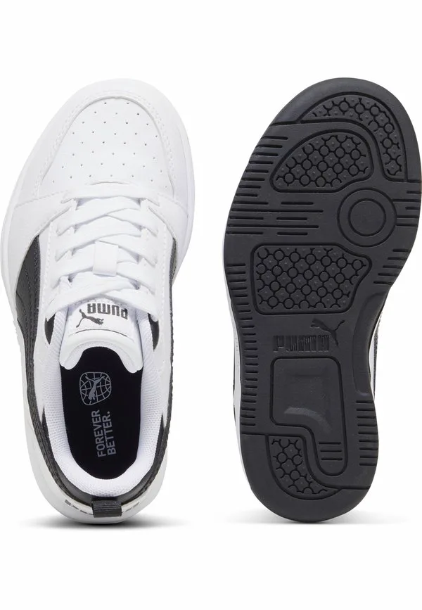 Кроссовки rebound low Puma, White/Black/Black — фото 3
