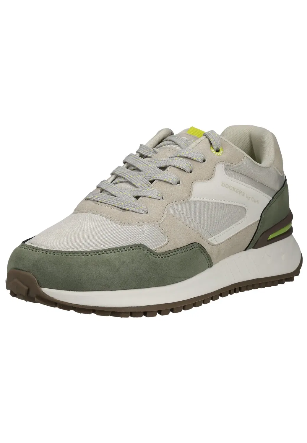 Sneakers Low, кожаные, DOCKERS, хаки