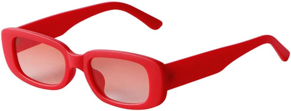 

Модные маленькие прямоугольные разноцветные женские солнцезащитные очки в стиле ретро, ​​конфетные оттенки, защита от УФ-излучения UV400, мужские желто-фиолетовые солнцезащитные очки TYUVIVO, Red Red Gradient