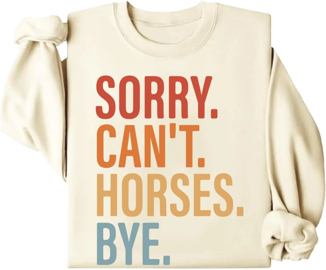 

Толстовка Sorry Can't Horses Bye Cynvor